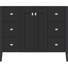 Strasser Woodenwork 56.178 - 42 X 21.5 X 34.5 Newhalem Vanity Nh Shaker/Slab Sat Black Sb