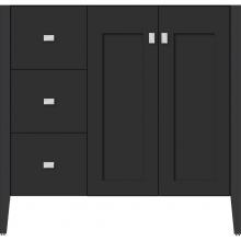 Strasser Woodenwork 56.212 - 36 X 21.5 X 34.5 Newhalem Vanity Nh Shaker/Slab Sat Black Lh