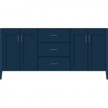 Strasser Woodenwork 58-286 - 72 X 19 X 34.5 Newhalem Vanity Nh Shaker/Slab Lapis Night Db