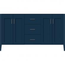 Strasser Woodenwork 58-288 - 60 X 19 X 34.5 Newhalem Vanity Nh Shaker/Slab Lapis Night Db