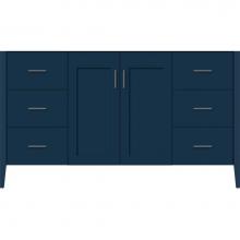 Strasser Woodenwork 58-290 - 60 X 19 X 34.5 Newhalem Vanity Nh Shaker/Slab Lapis Night Sb