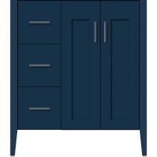 Strasser Woodenwork 58-302 - 30 X 19 X 34.5 Newhalem Vanity Nh Shaker/Slab Lapis Night Lh