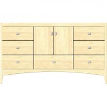 Strasser Woodenwork 35.904 - 60 X 21 X 34.5 Wallingford Vanity Slab Nat Maple Sb