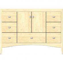 Strasser Woodenwork 35.137 - 48 X 18 X 34.5 Wallingford Vanity Slab Nat Maple Sb