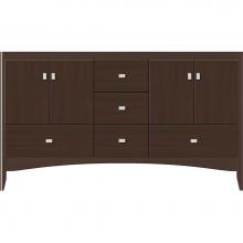 Strasser Woodenwork 36.608 - 60 X 21 X 34.5 Wallingford Vanity Slab Choc Oak Db