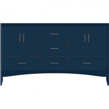 Strasser Woodenwork 58-530 - 60 X 21 X 34.5 Wallingford Vanity Slab Lapis Night Db