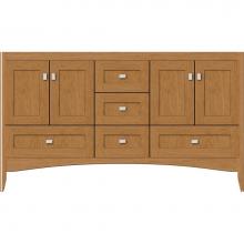 Strasser Woodenwork 33.109 - 60 X 18 X 34.5 Wallingford Vanity Shaker Nat Cherry Db