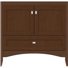 Strasser Woodenwork 35-048 - 36 X 21 X 34.5 Wallingford Town Vanity Shaker Pecan Cherry 3 Drw