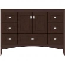 Strasser Woodenwork 33.111 - 48 X 18 X 34.5 Wallingford Vanity Shaker Choc Cherry Sb