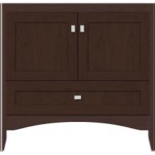 Strasser Woodenwork 35-058 - 36 X 21 X 34.5 Wallingford Town Vanity Shaker Choc Cherry 3 Drw