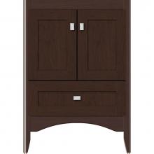 Strasser Woodenwork 33.125 - 24 X 21 X 34.5 Wallingford Vanity Shaker Choc Cherry Std