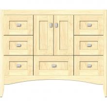 Strasser Woodenwork 33.154 - 42 X 21 X 34.5 Wallingford Vanity Shaker Nat Maple Sb