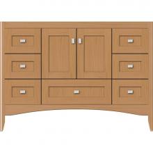 Strasser Woodenwork 33.515 - 48 X 18 X 34.5 Wallingford Vanity Shaker Nat Oak Sb