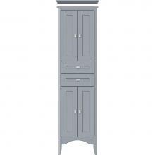 Strasser Woodenwork 33.509 - 19.5 X 18 X 70 Wallingford Linen Shaker Silver Oak