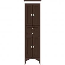 Strasser Woodenwork 36.581 - 19.5 X 18 X 70 Wallingford Linen Shaker Choc Oak