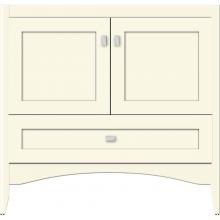 Strasser Woodenwork 34-931 - 36 X 18 X 34.5 Wallingford Town Vanity Shaker Sat Biscuit 3 Drw