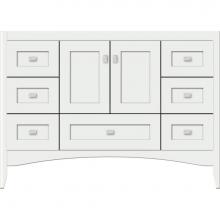 Strasser Woodenwork 37.110 - 48 X 21 X 34.5 Wallingford Vanity Shaker Powder Grey Sb