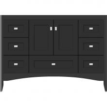 Strasser Woodenwork 33.952 - 48 X 21 X 34.5 Wallingford Vanity Shaker Sat Black Sb