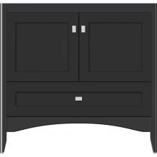 Strasser Woodenwork 34-932 - 36 X 18 X 34.5 Wallingford Town Vanity Shaker Sat Black 3 Drw