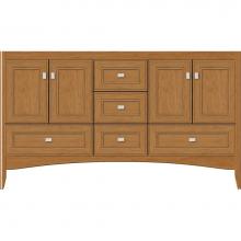 Strasser Woodenwork 36.077 - 60 X 18 X 34.5 Wallingford Vanity Deco Miter Nat Cherry Db