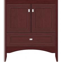 Strasser Woodenwork 34-646 - 30 X 18 X 34.5 Wallingford Town Vanity Deco Miter Dk Cherry 3 Drw