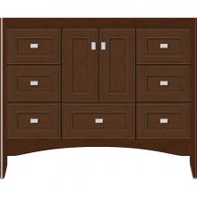 Strasser Woodenwork 36.492 - 42 X 21 X 34.5 Wallingford Vanity Deco Miter Pecan Cherry Sb