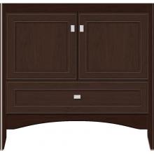 Strasser Woodenwork 34-877 - 36 X 18 X 34.5 Wallingford Town Vanity Deco Miter Choc Cherry 3 Drw