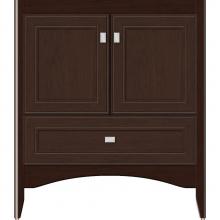 Strasser Woodenwork 34-655 - 30 X 18 X 34.5 Wallingford Town Vanity Deco Miter Choc Cherry 3 Drw