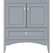 Strasser Woodenwork 34-663 - 30 X 18 X 34.5 Wallingford Town Vanity Deco Miter Silver Oak 3 Drw