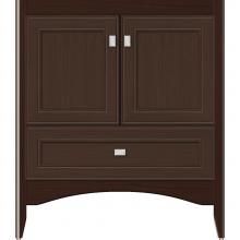 Strasser Woodenwork 34-644 - 30 X 18 X 34.5 Wallingford Town Vanity Deco Miter Choc Oak 3 Drw