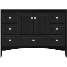 Strasser Woodenwork 36.854 - 48 X 21 X 34.5 Wallingford Vanity Deco Miter Midnight Oak Sb