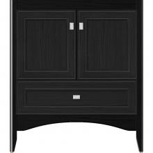 Strasser Woodenwork 34-651 - 30 X 18 X 34.5 Wallingford Town Vanity Deco Miter Midnight Oak 3 Drw