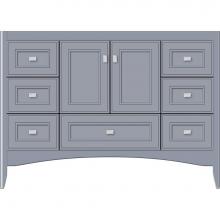 Strasser Woodenwork 37.036 - 48 X 21 X 34.5 Wallingford Vanity Deco Miter Sat Silver Sb