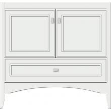 Strasser Woodenwork 34-878 - 36 X 18 X 34.5 Wallingford Town Vanity Deco Miter Powder Grey 3 Drw