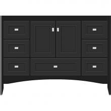 Strasser Woodenwork 36.292 - 48 X 21 X 34.5 Wallingford Vanity Deco Miter Sat Black Sb