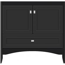 Strasser Woodenwork 34-880 - 36 X 18 X 34.5 Wallingford Town Vanity Deco Miter Sat Black 3 Drw