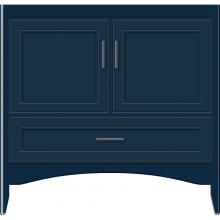 Strasser Woodenwork 34-872 - 36 X 18 X 34.5 Wallingford Town Vanity Deco Miter Lapis Night 3 Drw