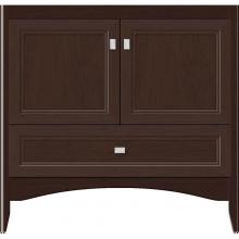 Strasser Woodenwork 34-894 - 36 X 18 X 34.5 Wallingford Town Vanity Ogee Miter Choc Cherry 3 Drw