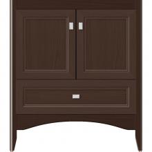 Strasser Woodenwork 34-666 - 30 X 18 X 34.5 Wallingford Town Vanity Ogee Miter Choc Oak 3 Drw