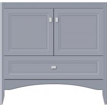 Strasser Woodenwork 35-045 - 36 X 21 X 34.5 Wallingford Town Vanity Ogee Miter Sat Silver 3 Drw