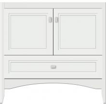 Strasser Woodenwork 34-895 - 36 X 18 X 34.5 Wallingford Town Vanity Ogee Miter Powder Grey 3 Drw