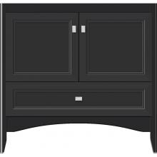 Strasser Woodenwork 34-897 - 36 X 18 X 34.5 Wallingford Town Vanity Ogee Miter Sat Black 3 Drw