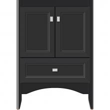 Strasser Woodenwork 36.046 - 24 X 21 X 34.5 Wallingford Vanity Ogee Miter Sat Black Std