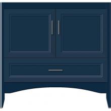 Strasser Woodenwork 35-036 - 36 X 21 X 34.5 Wallingford Town Vanity Ogee Miter Lapis Night 3 Drw