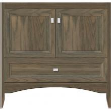 Strasser Woodenwork 34-888 - 36 X 18 X 34.5 Wallingford Town Vanity Ogee Miter Dusky Oak 3 Drw