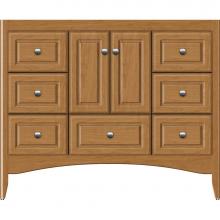 Strasser Woodenwork 35-443 - 42 X 21 X 34.5 Wallingford Town Vanity Ultra Nat Cherry 6 Drw