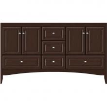 Strasser Woodenwork 31.108 - 60 X 18 X 34.5 Wallingford Vanity Ultra Choc Cherry Db