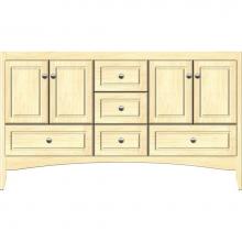 Strasser Woodenwork 31.104 - 60 X 21 X 34.5 Wallingford Vanity Ultra Nat Maple Db