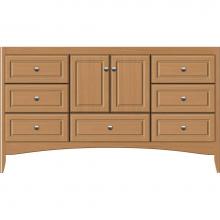 Strasser Woodenwork 31.512 - 60 X 21 X 34.5 Wallingford Vanity Ultra Nat Oak Sb