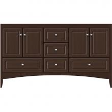 Strasser Woodenwork 36.512 - 60 X 21 X 34.5 Wallingford Vanity Ultra Choc Oak Db